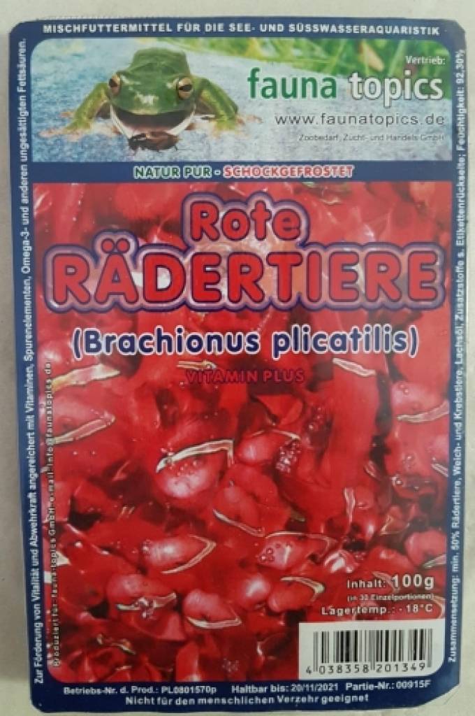 Rote Rädertiere (Brachionus plicatilis) 100g